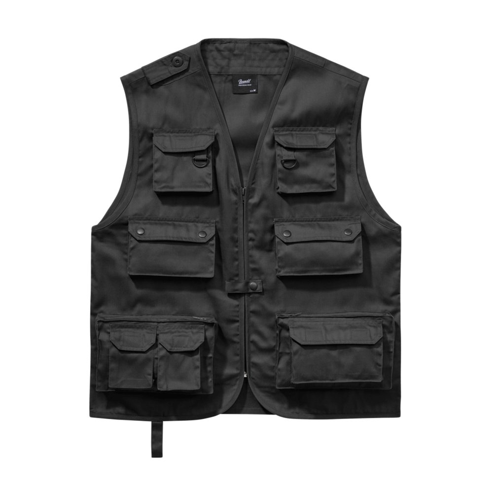 Brandit - Multiple pocket Jagdweste - Schwarz